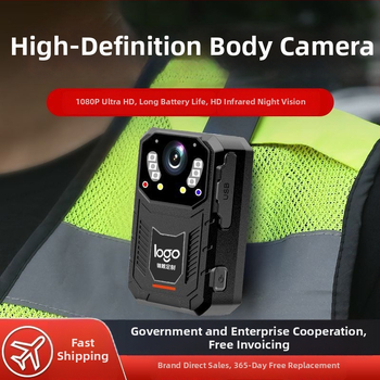 Професионална камера за служебни видеозаписи на място с 1080p инфрачервено нощно виждане, CMOS сензор, оптично стабилизиране, 11-часова батерия