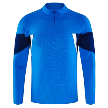 Unisex žieminė futbolo treniruotės striukė, ilgos rankovės, priekyje užtrauktukas, megztas audinys, poliesterio/elastano mišinys, be pamušalo