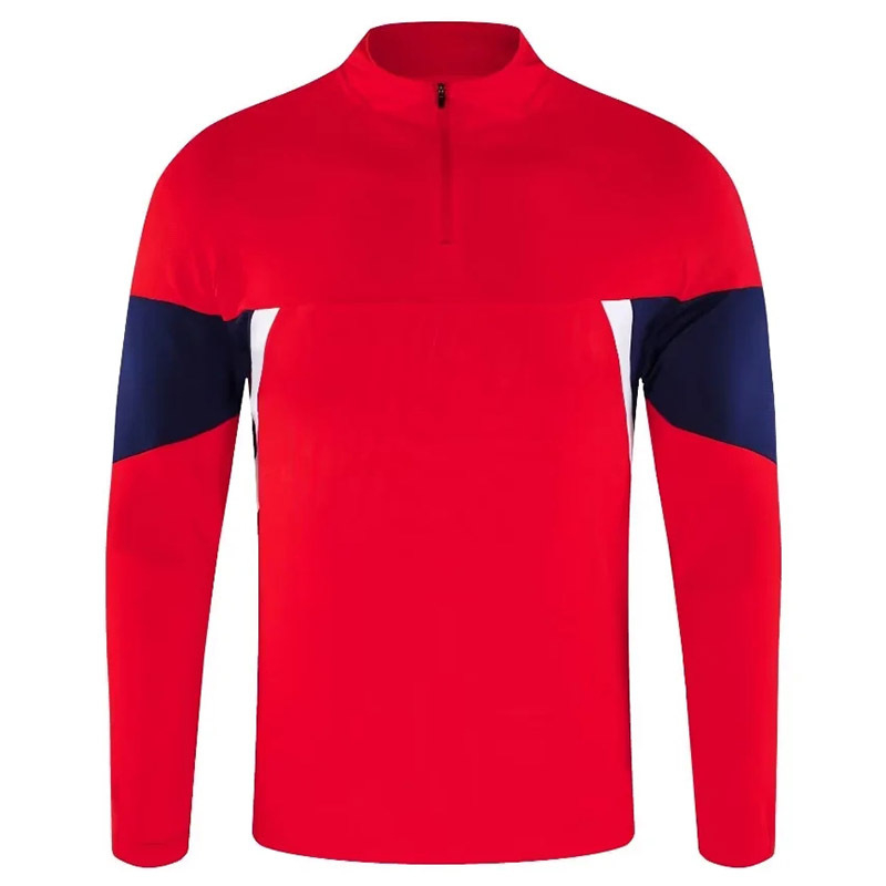 Unisex žieminė futbolo treniruotės striukė, ilgos rankovės, priekyje užtrauktukas, megztas audinys, poliesterio/elastano mišinys, be pamušalo