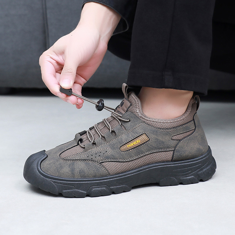 Vyriniai žieminiai sniego batai, PU viršus, prieš slydimo guma padas, vilnonė įdėklas, priekinis raištelių užsegimas