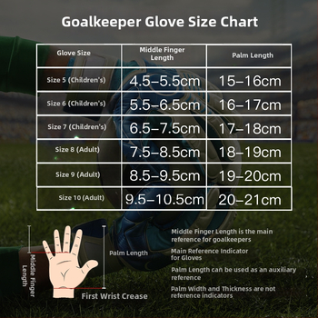 MAICCA Noorte väravavahi kinnased – lateks, sõrmekaitse, unisex jalgpalliks