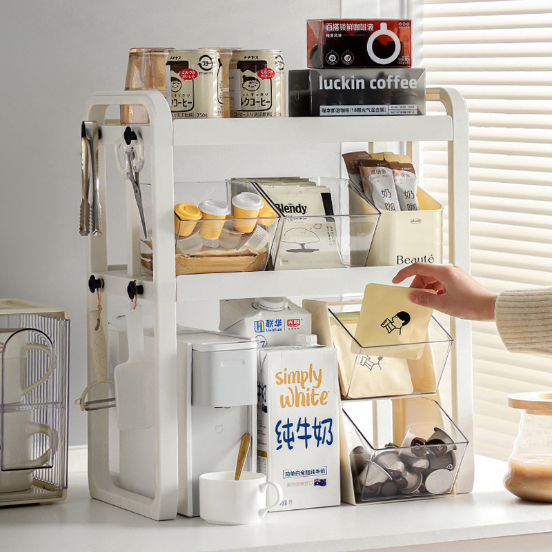 Happy roll X8512 ištraukiama virtuvės saugojimo lentyna, dviejų sluoksnių dizainas, plastikas, japonų stilius