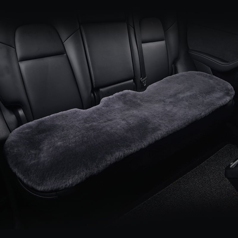 Μαξιλαράκι καθίσματος αυτοκινήτου με επιφάνεια από γούνα αλεπούς, γέμισμα από σφουγγάρι, στυλ επίπεδο, ελαφρύς πολυτελής, για χειμώνα