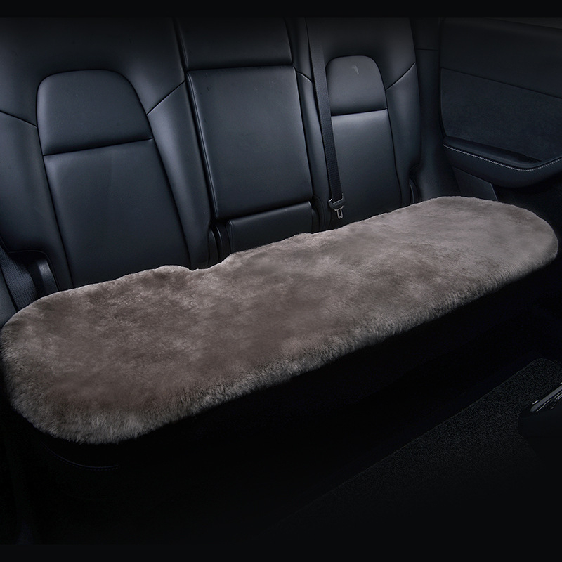 Μαξιλαράκι καθίσματος αυτοκινήτου με επιφάνεια από γούνα αλεπούς, γέμισμα από σφουγγάρι, στυλ επίπεδο, ελαφρύς πολυτελής, για χειμώνα
