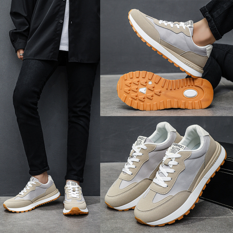 Vyriški batai su storu padu, viršutinis: oda + tinklas, nosies forma: apvali, kulno aukštis: vidutinis 3–5 cm, užsegimas raišteliais, blauzdos aukštis: vidutinis 3–7 cm