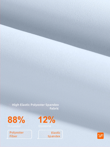 Kvėpuojantis atgalinės tinklinės konstrukcijos sportinis marškinėliai bėgimui ir jogai; laisvas kirpimas; audinys: poliesteris + spandeksas; sudėtis 88% poliesteris, 12% spandeksas; rankovės ilgis 25–29 cm; ilgis 55–65 cm