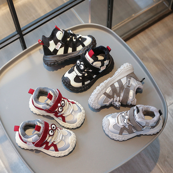 Bērnu ādas augšējās sporta kurpes ar Velcro aizdari, PVC zole, augstuma palielināšana, elpojošas, unisex