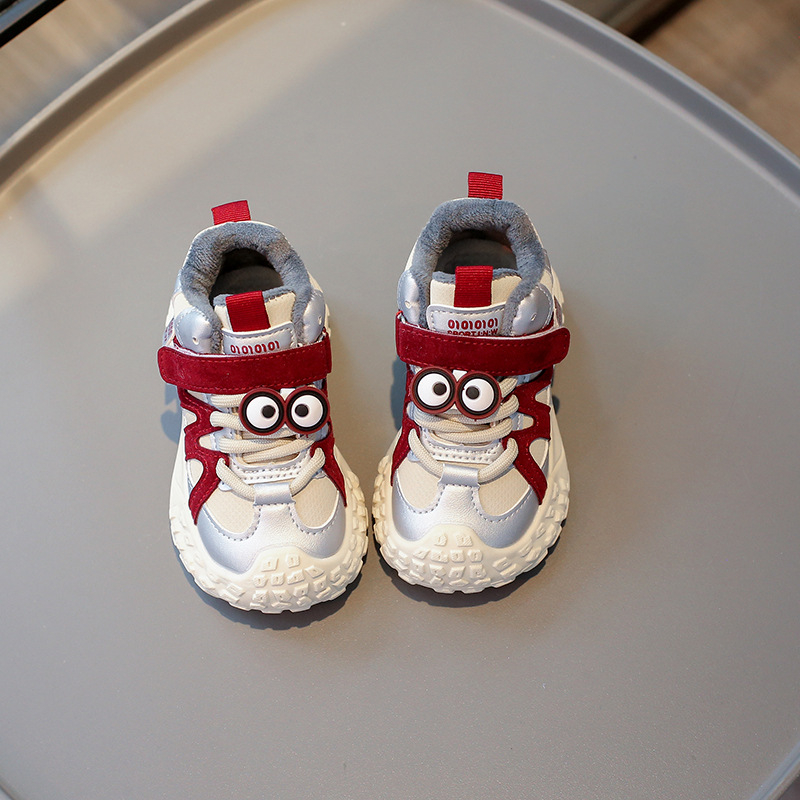 Bērnu ādas augšējās sporta kurpes ar Velcro aizdari, PVC zole, augstuma palielināšana, elpojošas, unisex