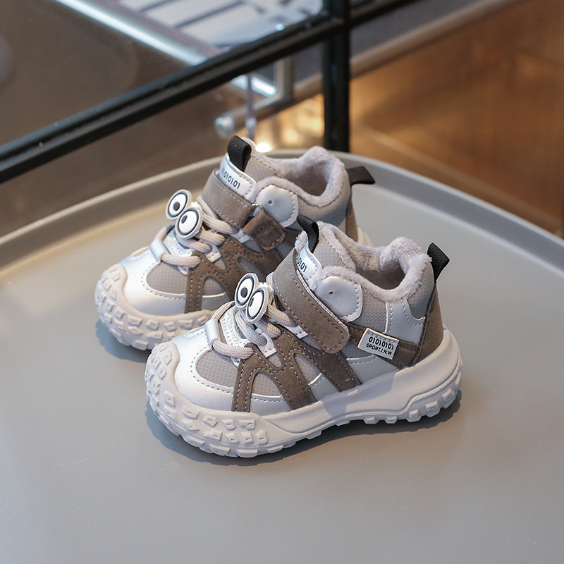 Bērnu ādas augšējās sporta kurpes ar Velcro aizdari, PVC zole, augstuma palielināšana, elpojošas, unisex