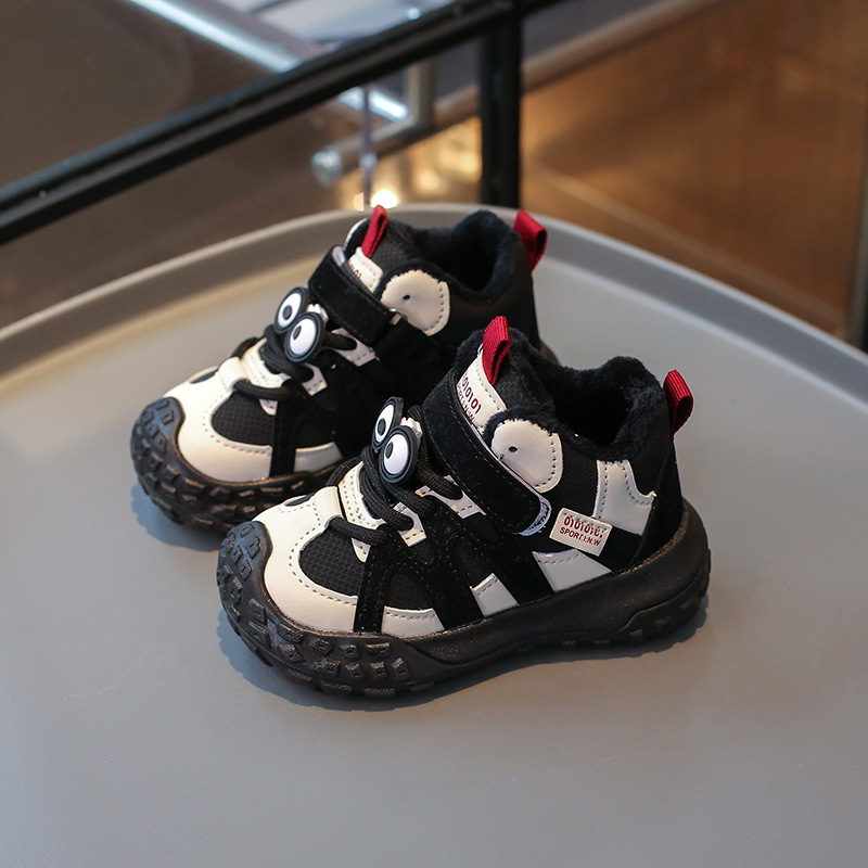 Bērnu ādas augšējās sporta kurpes ar Velcro aizdari, PVC zole, augstuma palielināšana, elpojošas, unisex