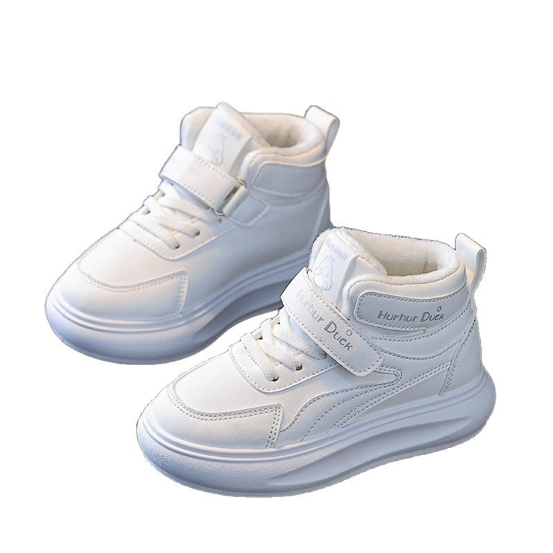 Pantofi sport pentru copii, PU partea superioară, talpă PVC, ușori, anti-derapare, rezistenți (Primăvară/Toamnă; Velcro)