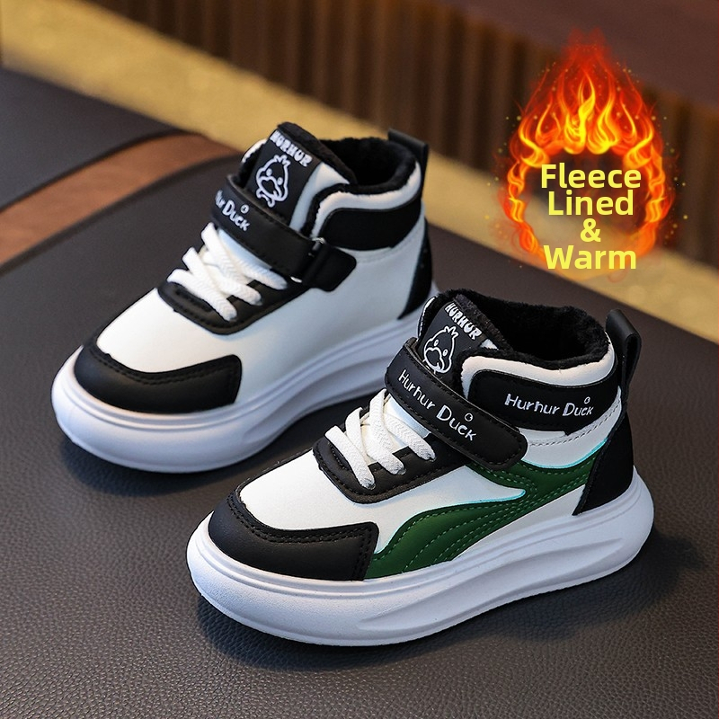 Bērnu sporta apavi PU augšdaļa, PVC zole, viegli, anti-slīdēšana, izturīgi (pavasaris/rudens; Velcro)