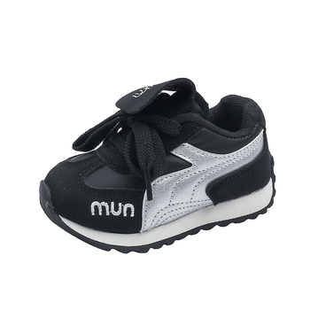 Dexun bērnu kurpes ar Velcro, augšdaļa no sintētiskas ādas / zamšas, pretslīdējoša izturīga gumijas zole, vecums 1–6 gadi