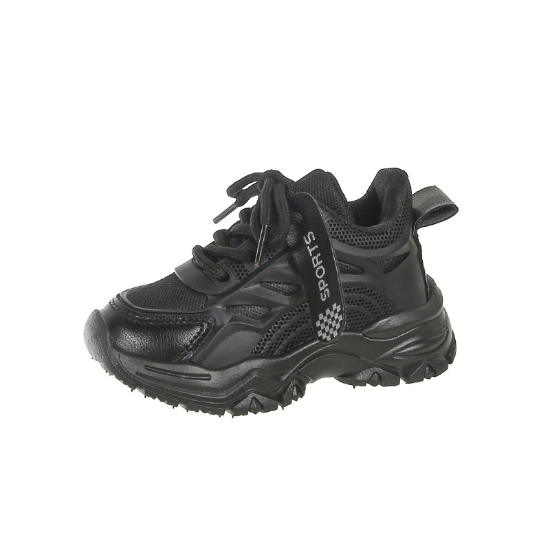 Adidași pentru copii din plasă, respirabili, talpă PVC antiderapantă, șiret frontal, pentru primăvară și toamnă