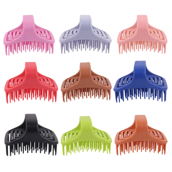 TPE galvos odos masažo šepetėlis — tuščiavidurė konstrukcija, šlapio/sauso dvigubas naudojimas, plaukų plovimo šepetėlis, vonios šepetys