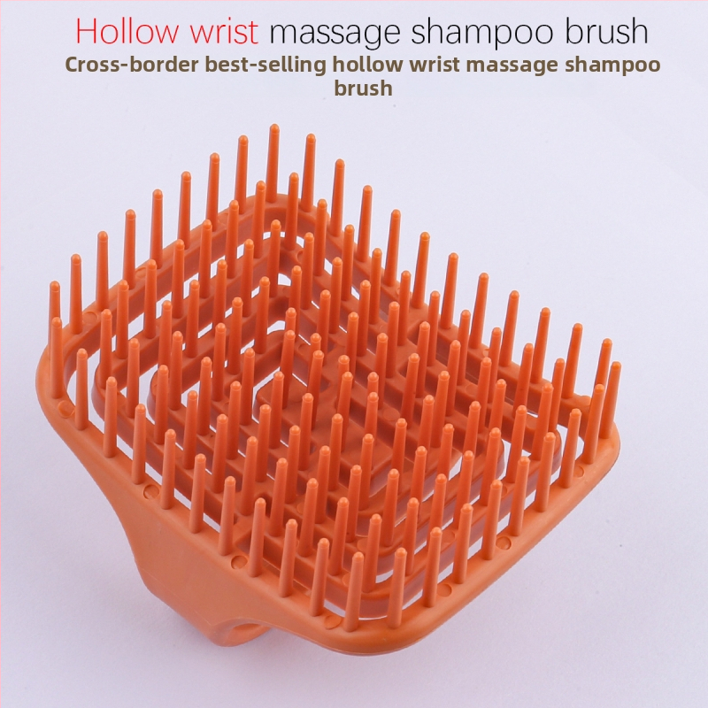 TPE galvos odos masažo šepetėlis — tuščiavidurė konstrukcija, šlapio/sauso dvigubas naudojimas, plaukų plovimo šepetėlis, vonios šepetys