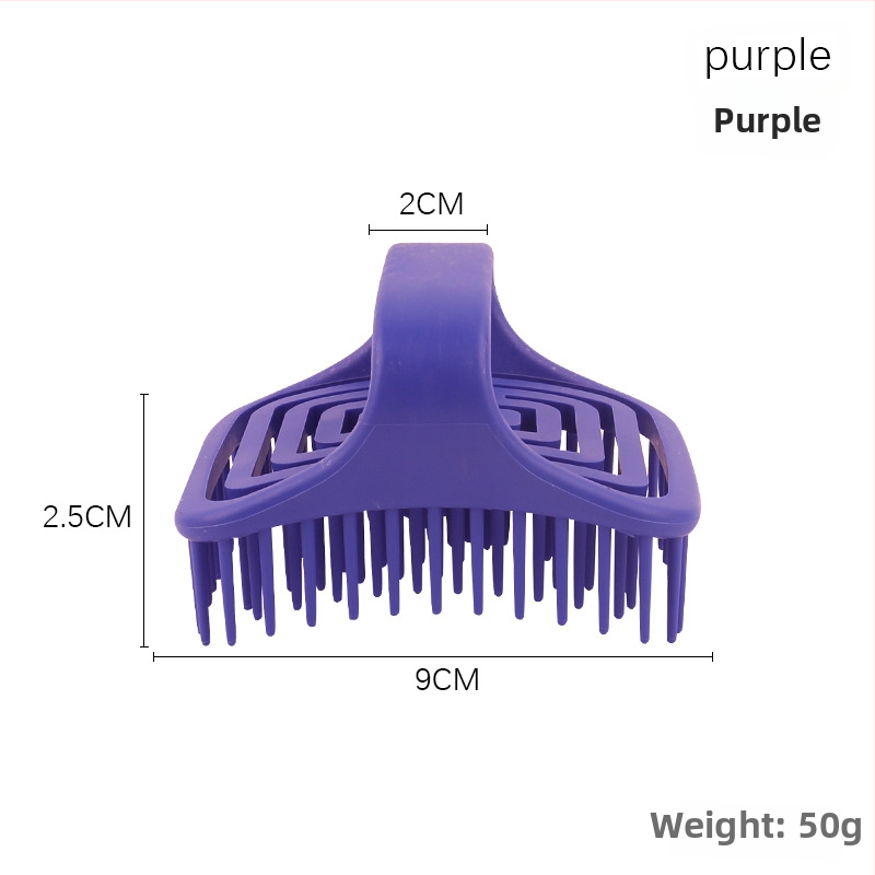 TPE galvos odos masažo šepetėlis — tuščiavidurė konstrukcija, šlapio/sauso dvigubas naudojimas, plaukų plovimo šepetėlis, vonios šepetys