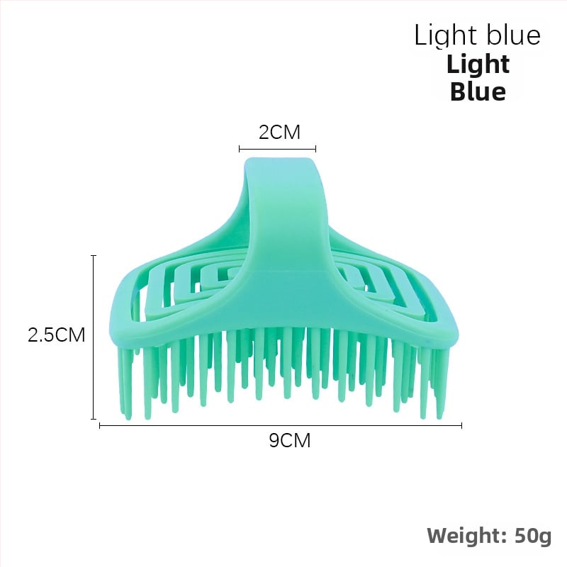 TPE galvos odos masažo šepetėlis — tuščiavidurė konstrukcija, šlapio/sauso dvigubas naudojimas, plaukų plovimo šepetėlis, vonios šepetys