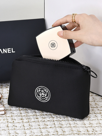 Platnena kozmetička torbica s cvjetnim uzorkom – za ruž, telefon, sat i ključeve; vodootporna, ultra lagana, suho/mokro odjeljak