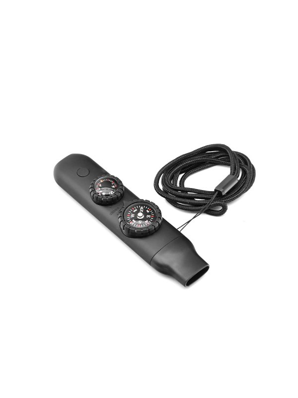 Crooked Wild На открито 7-в-1 аварийна свирка със светодиодно осветление, термометър и компас