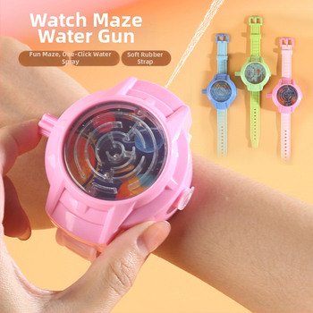 Labirintinis vandens žaislas vaikams – vieno mygtuko purškimas, plastikinė konstrukcija, tinkama 4–6 metų vaikams