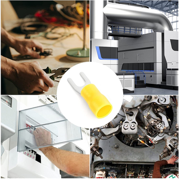 SV villa terminál, U-típus, sárgaréz, HOORED