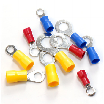 RV O-típusú terminál, sárgaréz anyag, dugaszolható telepítés, márka HOORED, cikkszám RV