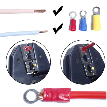 RV O-típusú terminál, sárgaréz anyag, dugaszolható telepítés, márka HOORED, cikkszám RV