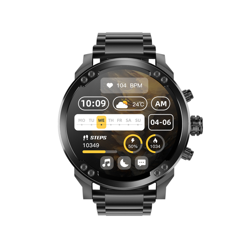 Bluetooth išmanusis laikrodis lauko sportui, atsparus vandeniui iki 30 m, širdies ritmo matavimas, kraujospūdžio matavimas, deguonies lygio matavimas, žingsnių skaitiklis