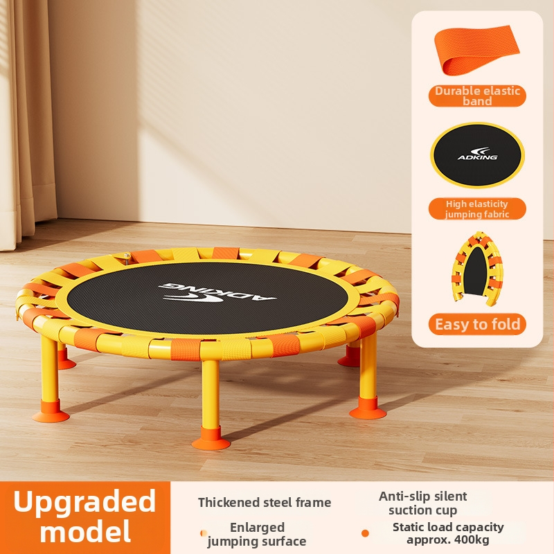 Saliekams iekšējais trampolīns pieaugušajiem un bērniem - ST 472, auksti velcēts tērauds, universāla lietošana, mājas fitnesa aprīkojums