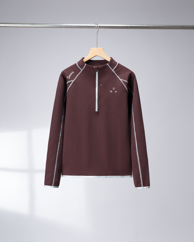 Duga rukava poliester majica – okrugli izrez, gradski stil, ravni kroj, standardna duljina