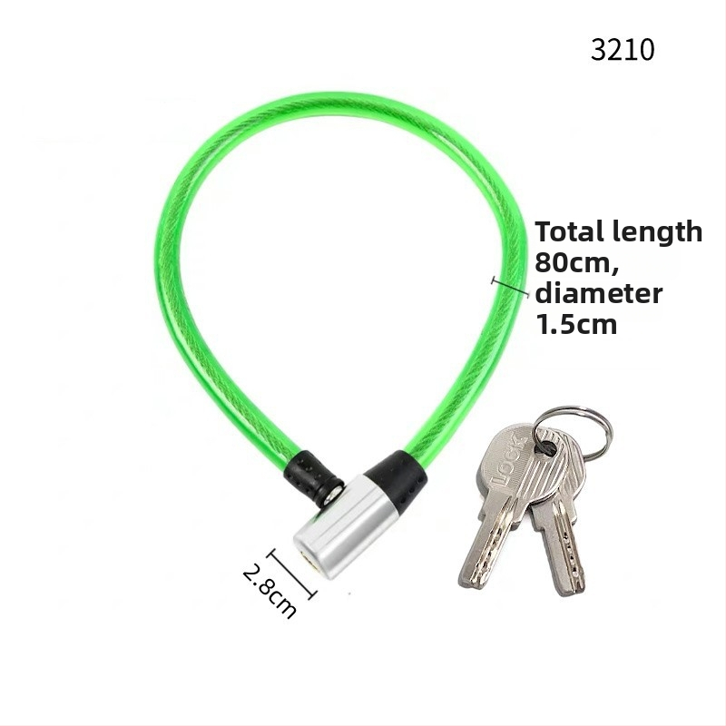 Dviračio kabelinis užraktas su plieno vielos apvalkalu, modelis 2280, svoris 1,3 kg, daugiafunkcis