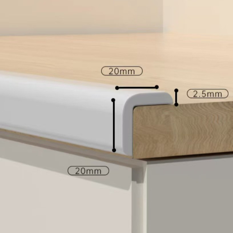 Σιλικονούς προστατευτής γωνίας τραπεζιών και τοίχων, μαλακή επικάλυψη, για ασφάλεια μωρών, χωρίς κόλλα