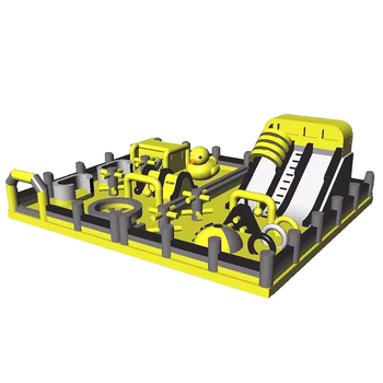 Bērnu uzpūšamā pils PVC, modelis 00121, ārējai lietošanai, pielāgojama