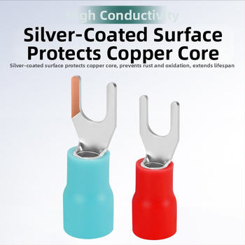 SV1.25-3 Aukstā presēt termināļu bloks, dakšu tips, varš, U-veida plug-in vadu terminālis