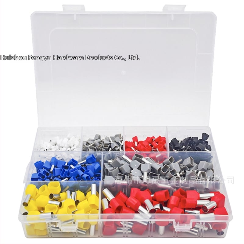 Sada terminálov typu trubica, meď, predizolované, európsky štýl, 800 ks