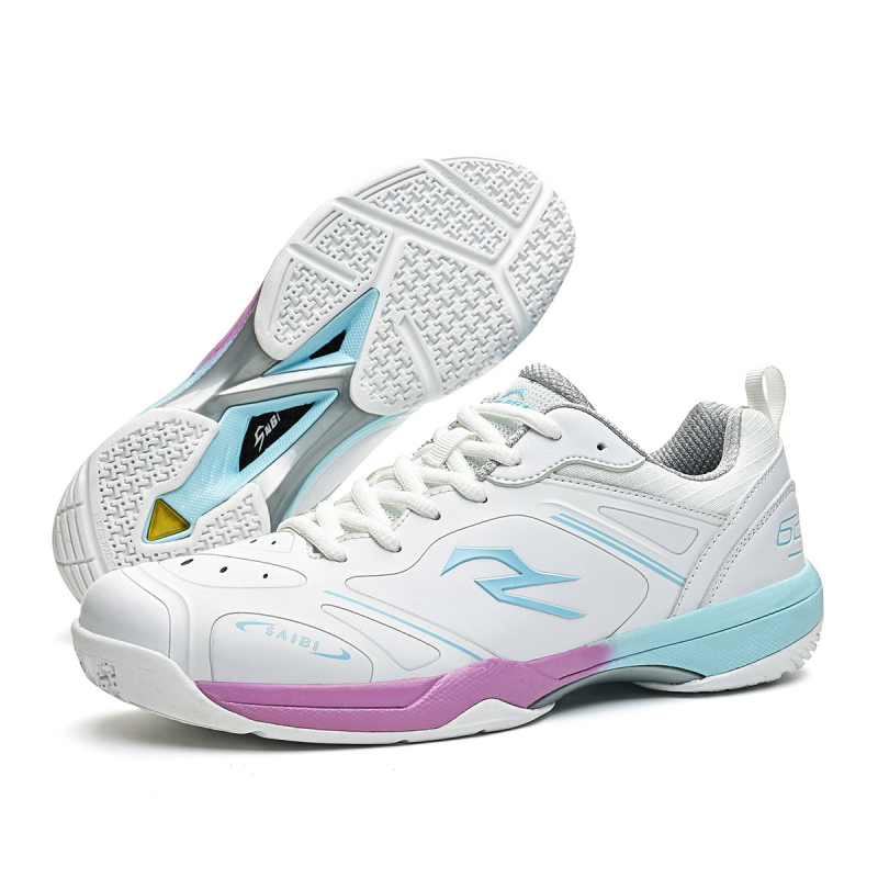 Unisex Badminton bateliai – kvėpuojantys, priekinis raištis, žemas kulkšnies aukštis, viršutinė dalis iš sintetinės odos, neslidi gumos padai