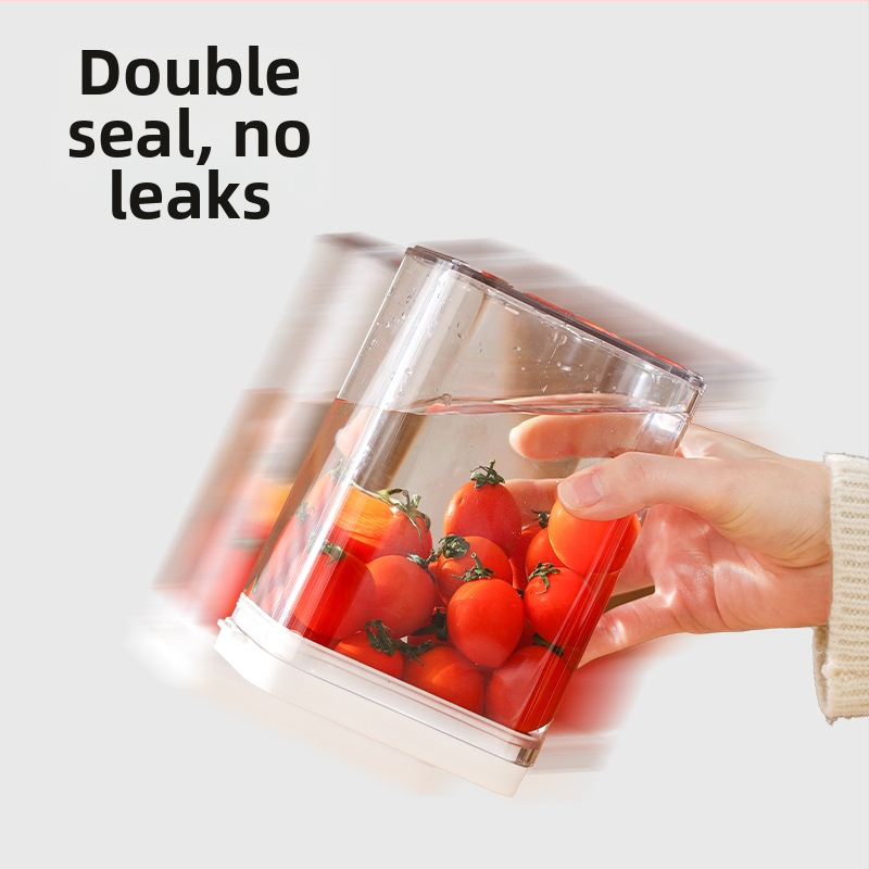 FaSoLa skaidrus kvadratinis plastikinis virtuvės grūdų laikymo indas, sandarus drėgmei atsparus, 800–1000 ml