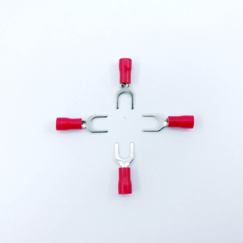 Τερματικό καλωδίου ψυχρής πίεσης SV1.25-3, σε σχήμα πιρούνι, προμονωμένο, χαλκός