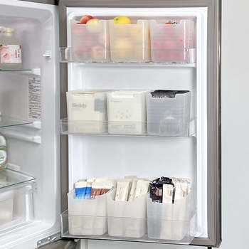 Кутия за съхранение в хладилник за страничната врата — прост стил, пластмасова, хранителна безопасност, плодове и зеленчуци, произход Yiwu