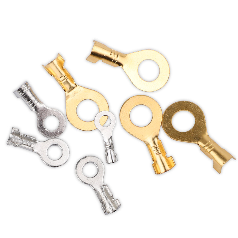 Κύκλιος γειωτικός ακροδέκτης με ψυχρή πρέσα, Ο-σχήματος συνδετήρας καλωδίου και ελατηριώδες βύσμα