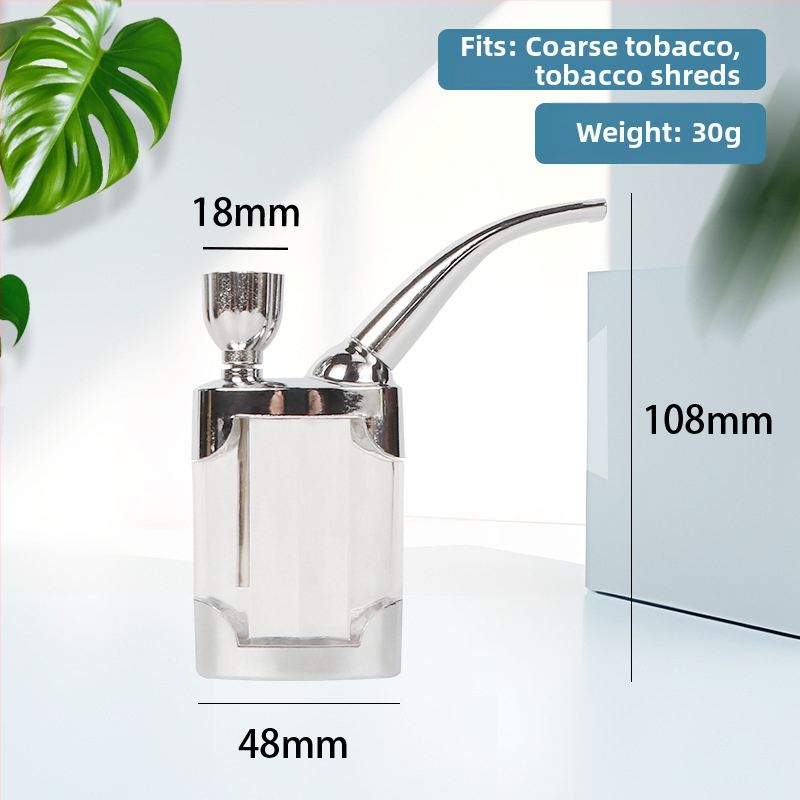 Hookah dubultās lietošanas ar caurspīdīgu daudzfiltru sistēmu, plastmasas korpuss, moderns japāņu minimalistiskais dizains