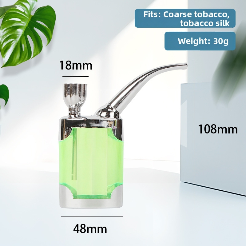 Hookah dubultās lietošanas ar caurspīdīgu daudzfiltru sistēmu, plastmasas korpuss, moderns japāņu minimalistiskais dizains