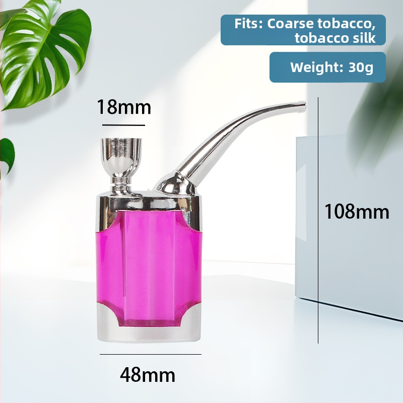 Hookah dubultās lietošanas ar caurspīdīgu daudzfiltru sistēmu, plastmasas korpuss, moderns japāņu minimalistiskais dizains