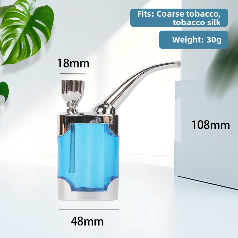 Hookah dubultās lietošanas ar caurspīdīgu daudzfiltru sistēmu, plastmasas korpuss, moderns japāņu minimalistiskais dizains