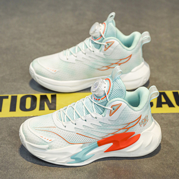 Bērnu sporta apavi badmintonam un galda tenisam, unisex, elpojošs tīklu augšpuse, EVA zole (Vecums 7–16 gadi; Augšpuse: elpojošs tīkls; Zole: EVA; Iekšējā/ ārējā lietošana; Unisex)