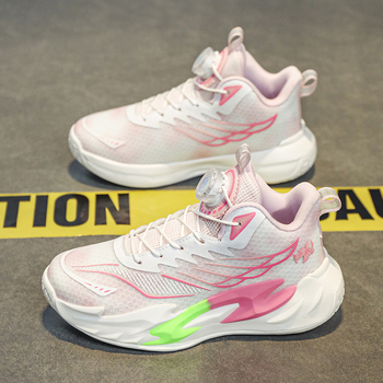 Bērnu sporta apavi badmintonam un galda tenisam, unisex, elpojošs tīklu augšpuse, EVA zole (Vecums 7–16 gadi; Augšpuse: elpojošs tīkls; Zole: EVA; Iekšējā/ ārējā lietošana; Unisex)