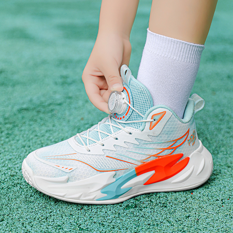 Bērnu sporta apavi badmintonam un galda tenisam, unisex, elpojošs tīklu augšpuse, EVA zole (Vecums 7–16 gadi; Augšpuse: elpojošs tīkls; Zole: EVA; Iekšējā/ ārējā lietošana; Unisex)