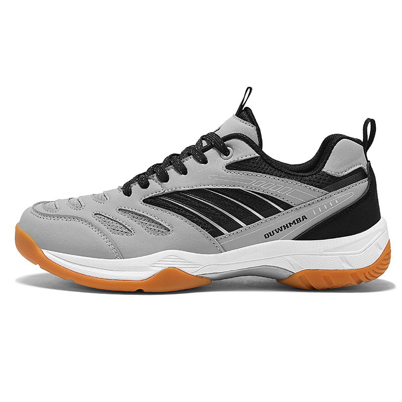 Badminton bateliai – Kvėpuojantys, Lengvi, Žemas Profilis (Viršus: Sintetinė oda; Padas: Guma; Priekinis raištis)