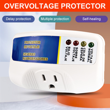 Защитник от променливо напрежение за хладилник DS-125, 120V, 10A, медно тяло, с таймер